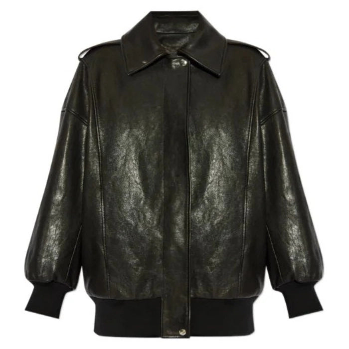 Valera Oversized Sheepskin Bomber Jacket