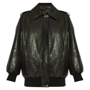 Valera Oversized Sheepskin Bomber Jacket