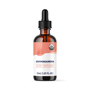Vimergy USDA Organic Ashwagandha – Fast-Absorbing Stress Support – Thick, Potent Formula - Vegan, Gluten-Free – 27 Servings (2mL - 48-54 Drops)
