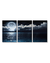 Wall26 3 Piece Canvas Wall Art For Living Room Bedroom Home Artwork Blue