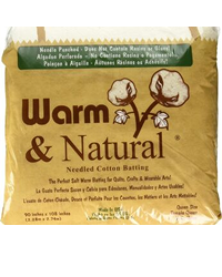 Warm & Natural Cotton Batting Queen Size 90³X108³ 2341