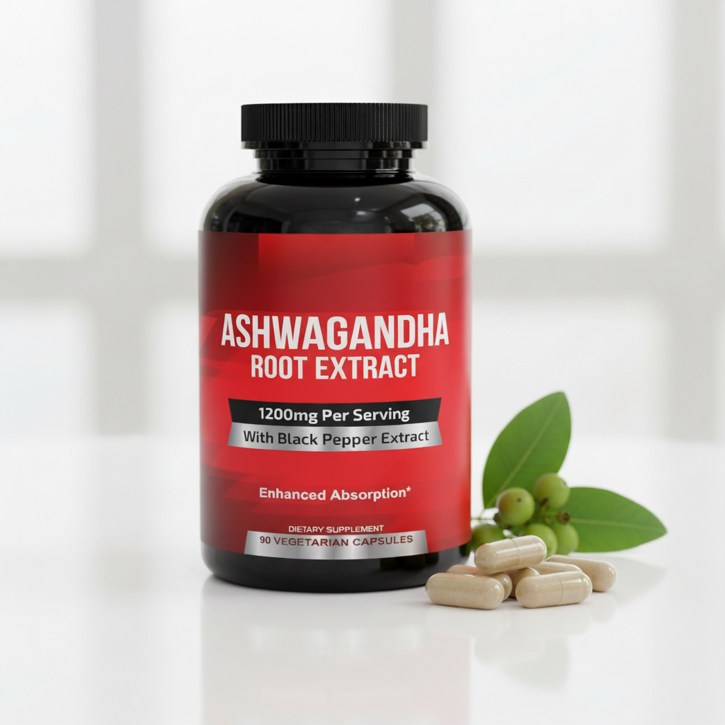 Divine Bounty Organic Ashwagandha Capsules - 1200mg Ashwagandha Powder with Black Pepper for Enhanced Absorption - Ashwaganda Supplement for Calmness & Mood Support - 90 Veggie Capsules