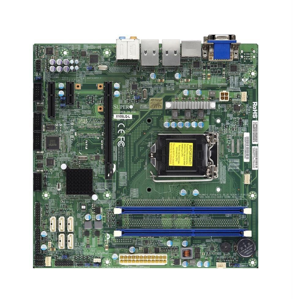 X10SLQ-L-B - SuperMicro LGA1150/ Intel Q87/ DDR3/ SATA3/USB3.0/ A/2GbE/ MicroATX Motherboard