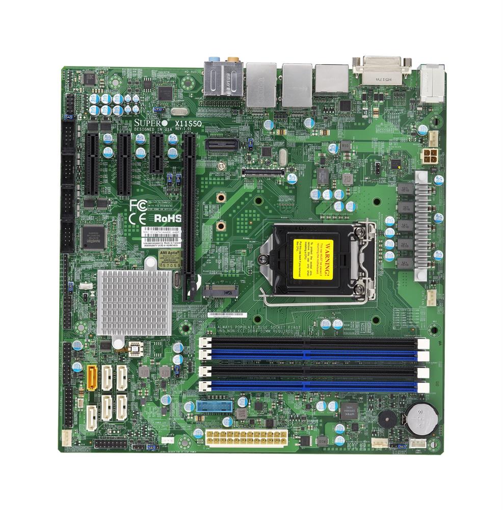 X11SSQ-B - SuperMicro LGA1151/ Intel Q170/ DDR4/ SATA3/USB3.0/ M.2/ A/2GbE/ MicroATX Motherboard