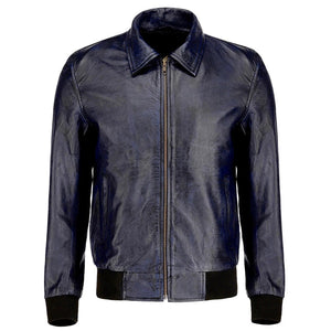 Men's Boyd's Rust Leather Bomber Jacket
