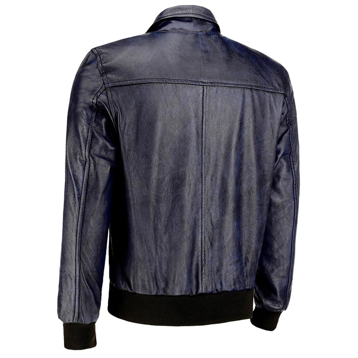 Men's Boyd's Rust Leather Bomber Jacket