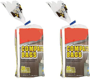 Brute Super Tuff Heavy Duty 20 Gallon Size Compactor/Kitchen Bags “ White" (2 Pack)