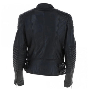 Women's Blanc Noir Moto Leather Jacket