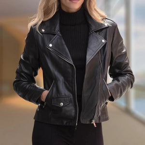 Women's Slim Fit Biker Jacket