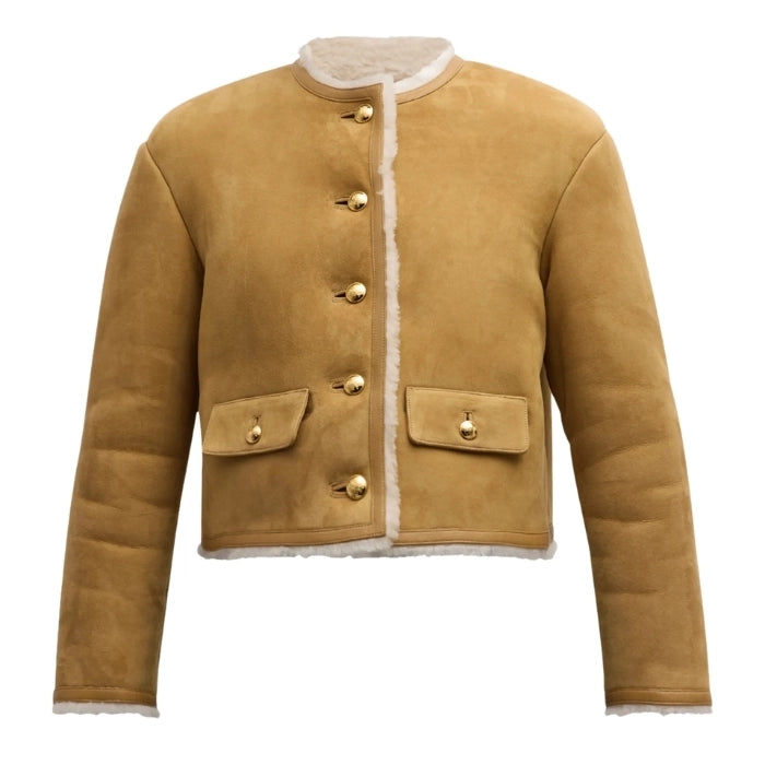 Pirelle Chic Winter Lamb Shearling Short Jacket