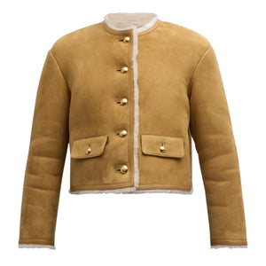 Pirelle Chic Winter Lamb Shearling Short Jacket