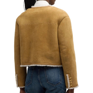 Pirelle Chic Winter Lamb Shearling Short Jacket