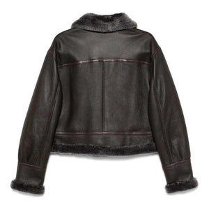 Velcyn Women's Sheepskin Shearling Leather Jacket