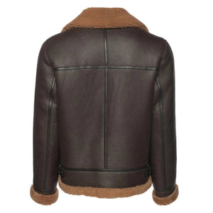 Polar Brown B3 Shearling Bomber Jacket
