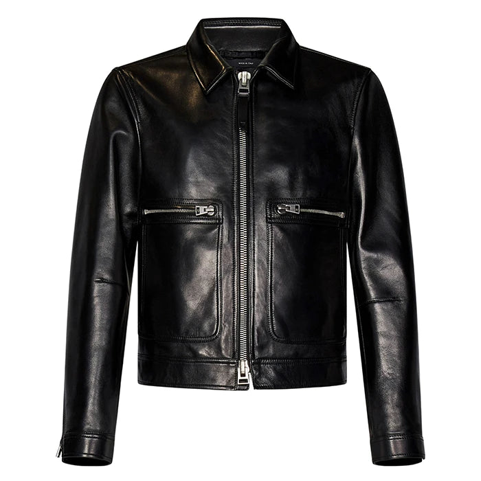Stealth Luxe Black Leather Jacket