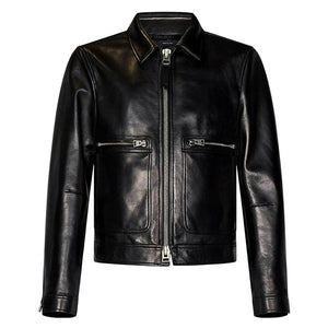 Stealth Luxe Black Leather Jacket