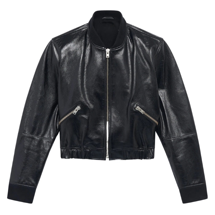 Ferona Urban Vibe Leather Bomber Jacket