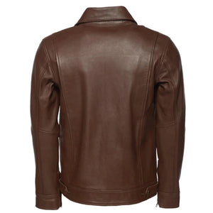 Men's Brown Raphael Bomber Leather Jacket
