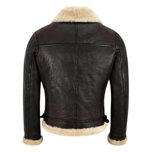 Valkor Sheepskin B3 Bomber Shearling Jacket Brown