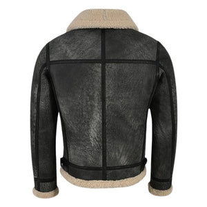Valkor Sheepskin B3 Bomber Shearling Jacket Gray