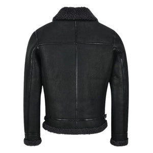 Valkor Sheepskin B3 Bomber Shearling Jacket Charcoal