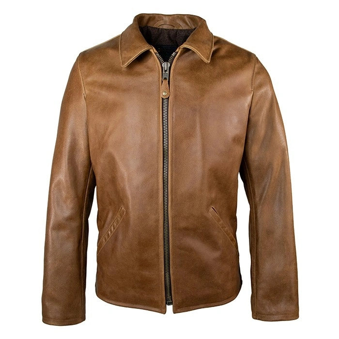 Men's Premium Waxy Cowhide Leather Jacket
