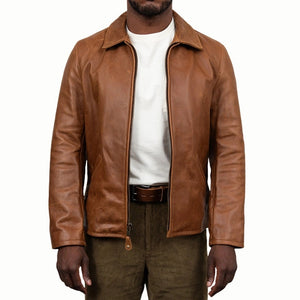 Men's Premium Waxy Cowhide Leather Jacket