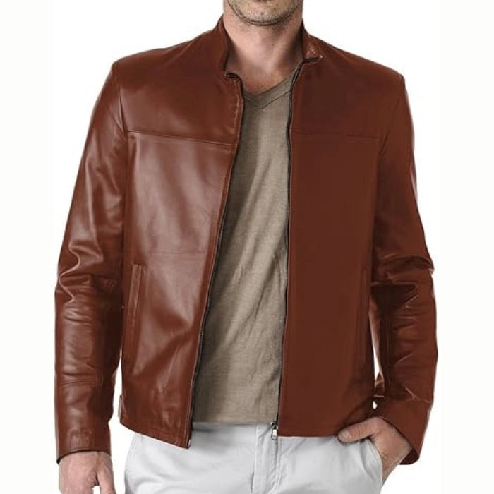 Men's Brown Oblivion Leather Jacket