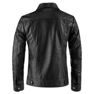 Men's Black Sable Genuine Leather Jacket