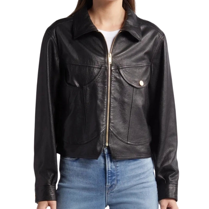 Aura Leather Heart Jacket