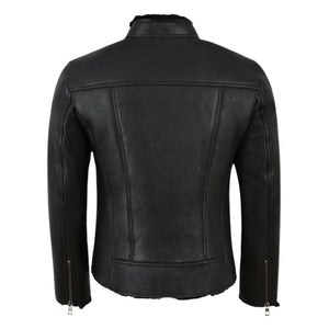 Velmor Sheepskin Shearling Leather Flight Jacket