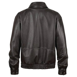 Men's American Style Bomber Leather Jacket
