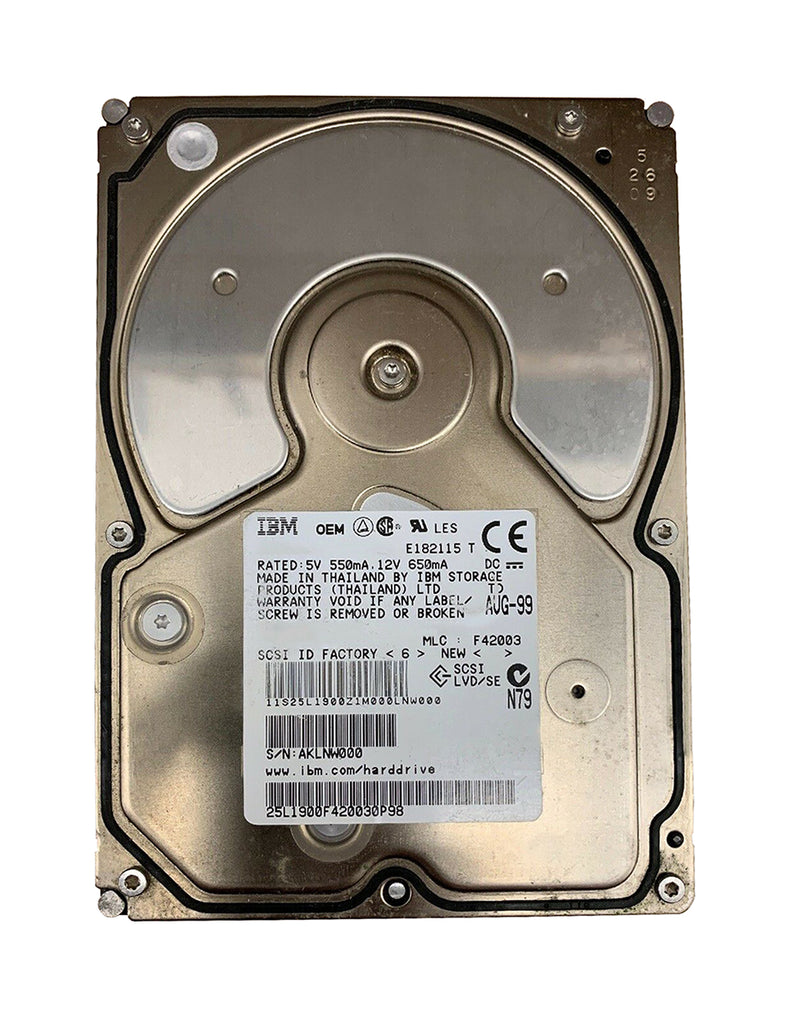 DNES-309170 - IBM Ultrastar 18ES 9.1GB Ultra SCSI 7200RPM 3.5-inch Internal Hard Drive