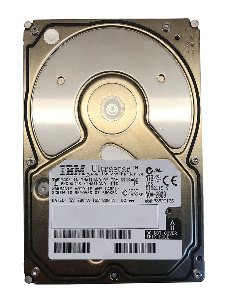 DPSS-336950 - IBM Ultrastar 36LP 36.9GB 7200RPM Ultra-160 SCSI 3.5-inch Hard Disk Drive