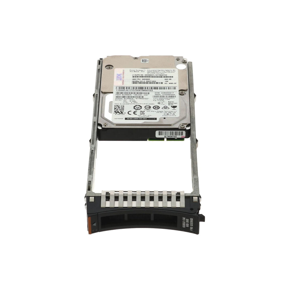 00E8665 - IBM 600GB SAS 6Gb/s 15000RPM (512n) 2.5-inch Internal Hard Drive with Tray for Power Systems