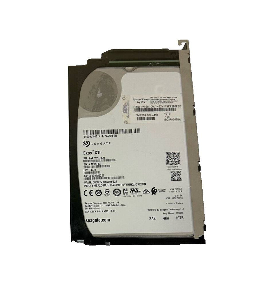 00LY453 - IBM 10TB SAS 12Gb/s 7200RPM 3.5-inch Internal Hard Drive with Tray