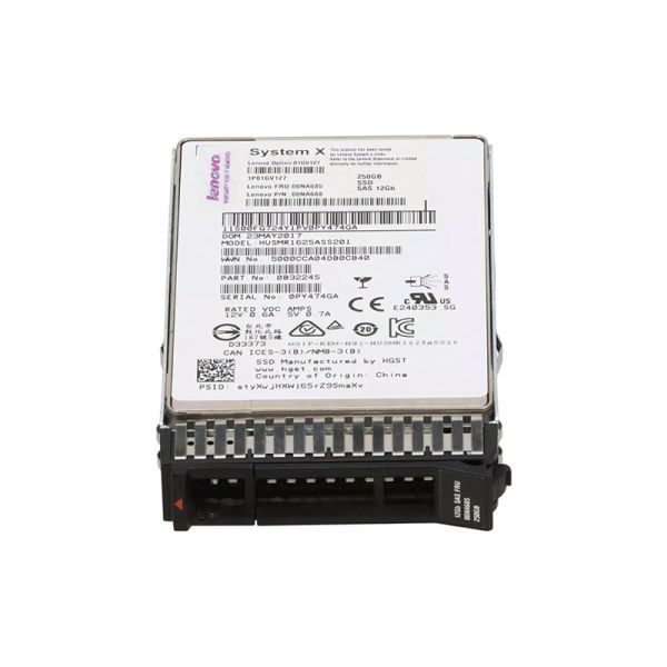 01GV127 - Lenovo 250GB SAS 12Gb/s 2.5-inch Solid State Drive (SSD) with Tray for System X