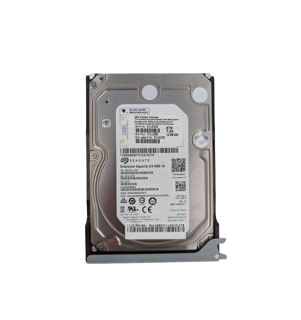 01LK203 - IBM 8TB SAS 12Gb/s Nearline 7200RPM 3.5-inch Internal Hard Drive with Tray for Storwize V7000