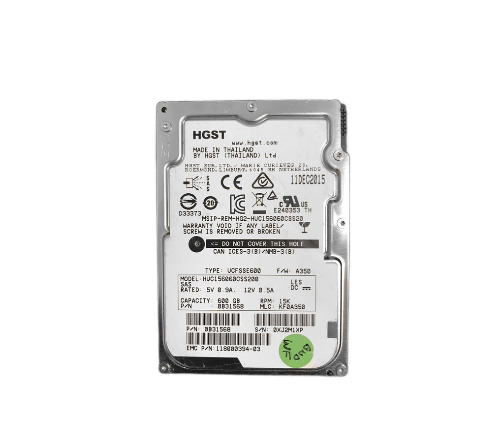 0B31568 - Hitachi Ultrastar C15K600 600GB SAS 12Gb/s 15000RPM 128MB Cache (512n) 2.5-inch Internal Hard Drive