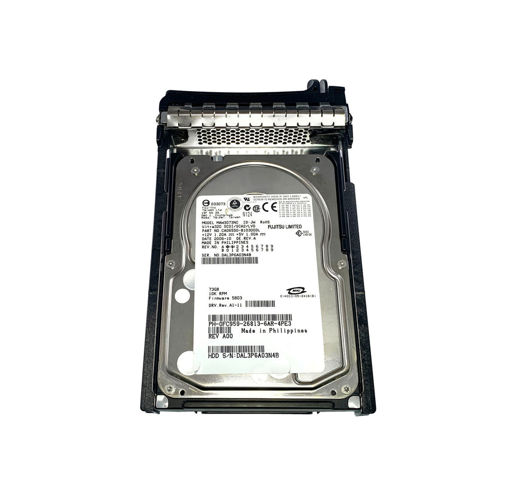 0FC959 - Dell 73GB Ultra-320 SCSI 80-Pin Hot Swap 10000RPM 3.5-inch Internal Hard Drive with Tray for PowerEdge