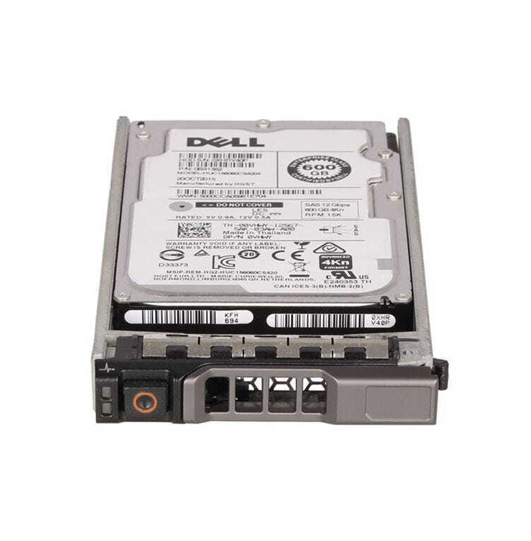 0VHWY - Dell 600GB SAS 12Gb/s Hot Swap 15000RPM (4kn) 2.5-inch Internal Hard Drive with Tray for PowerEdge G13
