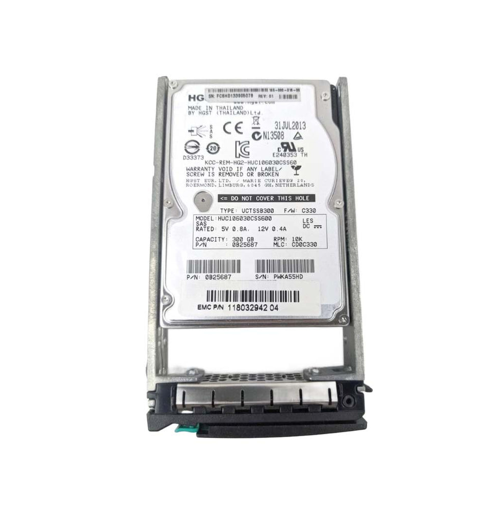 105-000-316 - EMC 300GB SAS 6Gb/s 10000RPM (512e) 2.5-inch Internal Hard Drive with Tray