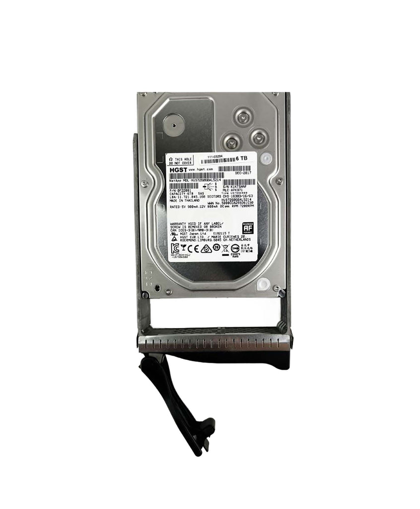 111-03284 - NetApp 6TB SAS 12Gb/s 7200RPM 3.5-inch Internal Hard Drive with Tray for E2700 Series
