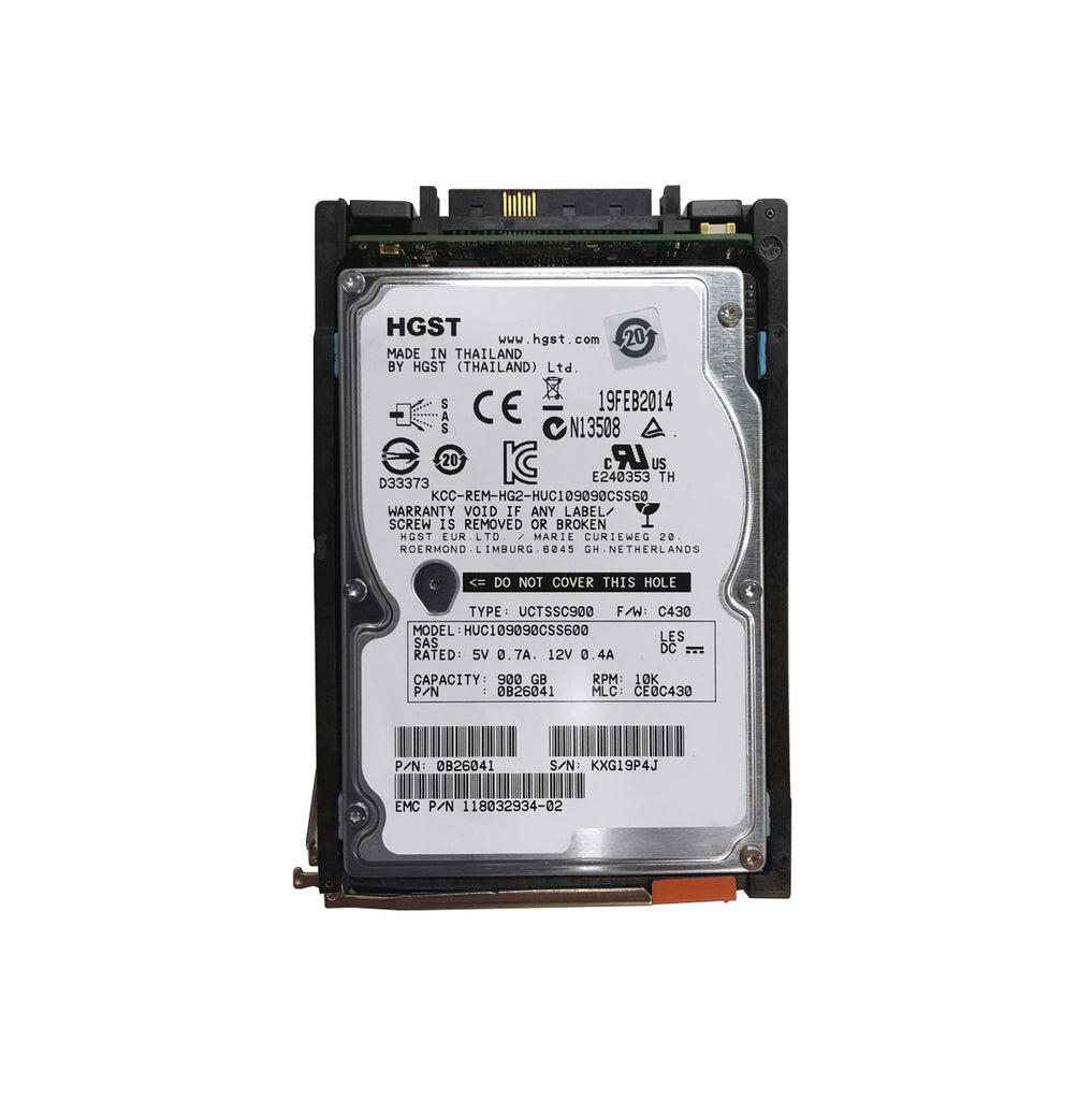 118032934-02 - EMC 900GB SAS 6Gb/s 10000RPM 2.5-inch Internal Hard Drive with Tray for VNX Servers
