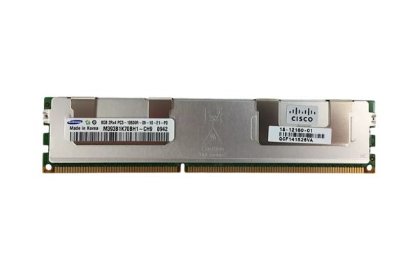 15-12150-01 - Cisco 8GB 1333MHz DDR3 PC3-10600 ECC Registered CL9 240-Pin DIMM 1.5V Dual Rank x4 Memory Module