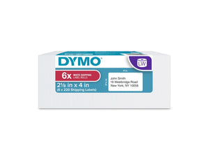 2050811 - Dymo Dy Lw 2-1/8In X 4In Wht Ship 220Ct 6Pk (30323)