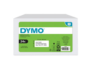 2050830 - Dymo Dy Lw 1In X 2-1/8In Wht Multi 500Ct 24Pk (30336)