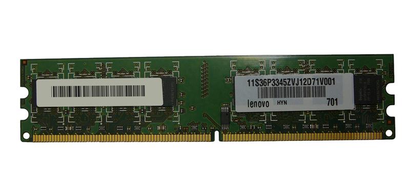 36P3345 - IBM 1GB PC2-5300 DDR2-667MHz non-ECC Unbuffered CL5 240-Pin DIMM Dual Rank Memory