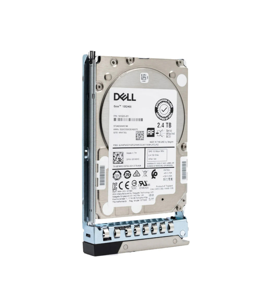 400-AVHG - Dell 2.4TB SAS 12Gb/s Hot Swap 10000RPM (SED / FIPS 140-2 / 512e) 2.5-inch Internal Hard Drive with Tray for PowerEdge G14
