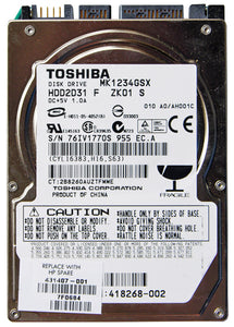 418268-002 - HP 120GB 5400RPM SATA 1.5GB/s 8MB Cache 2.5-inch Hard Disk Drive